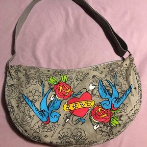 Tattoo Style Hobo Bag